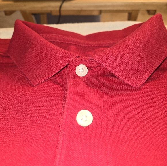 Goodfellow & Co Men's Red Collared Standard Loring Cotton Blend Polo Size SMALL - Picture 4 of 5